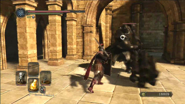 Face another knight - Dragon Shrine - Walkthrough - Dark Souls II - Game Guide and Walkthrough