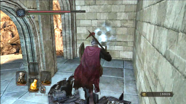 Open the secret passage - Dragon Shrine - Walkthrough - Dark Souls II - Game Guide and Walkthrough