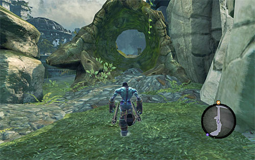 After taking care of the present issues, take the only available road which leads west (you can view the full map by pressing the O button and selecting the fourth tab) - Talk to Alya - The Fire of the Mountain - Darksiders II - Game Guide and Walkthrough