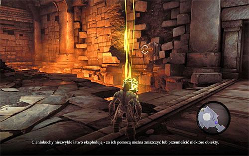 Inside, use the switch to unlock access to the west room - Restore the Fire of the Mountain (1) - The Fire of the Mountain - Darksiders II - Game Guide and Walkthrough
