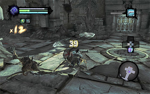 Take down new Stingers in the area of [Drenchfort], and afterwards head towards the fort's main entrance - Restore the Tears of the Mountain (1) - The Tears of the Mountain - Darksiders II - Game Guide and Walkthrough