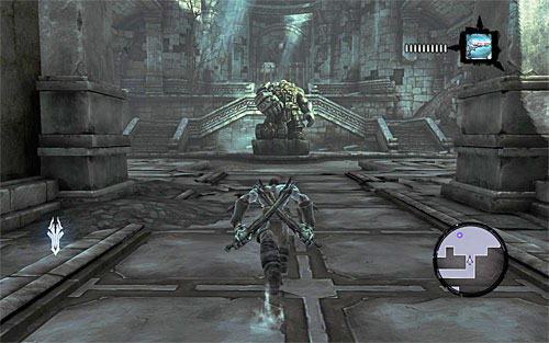 Go back to the previous area and this time take the previously omitted east door - Restore the Tears of the Mountain (1) - The Tears of the Mountain - Darksiders II - Game Guide and Walkthrough
