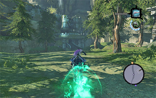 Head to the north-eastern part of Baneswood - Find the Lost Temple - To Move a Mountain - Darksiders II - Game Guide and Walkthrough