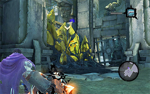 Afterwards, find the spot with dormant shadowbombs - Find the Lost Temple - To Move a Mountain - Darksiders II - Game Guide and Walkthrough