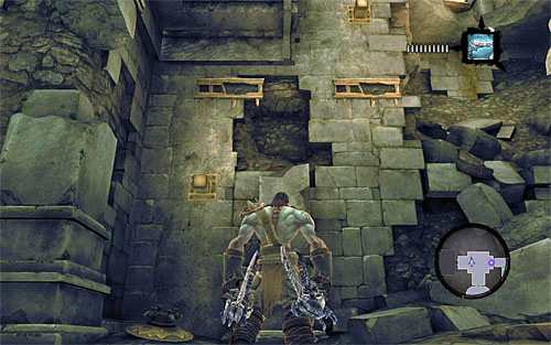 Pick up items dropped by the enemies and go through the only available door - Wake the Construct (2) - To Move a Mountain - Darksiders II - Game Guide and Walkthrough
