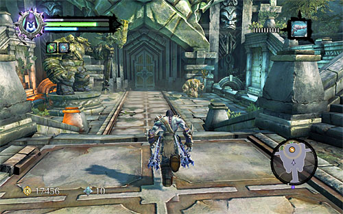 You can now head for [Tri-Stone], and it's best to use the well-known technique of fast travelling - Talk to Eideard - To Move a Mountain - Darksiders II - Game Guide and Walkthrough