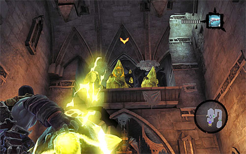 Look around for one more Boatman Coin, and for a shadowbomb hidden behind one of the statues - Find the Eternal Throne (2) - The Lord of Bones - Darksiders II - Game Guide and Walkthrough