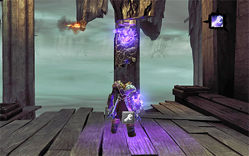 Go straight ahead and stop in the spot shown in the above screenshot - Go to the throne room - The Lord of Bones - Darksiders II - Game Guide and Walkthrough