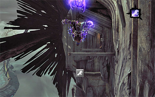 Just like before, you need to lower yourself to a small vertical pole - Go to the throne room - The Lord of Bones - Darksiders II - Game Guide and Walkthrough
