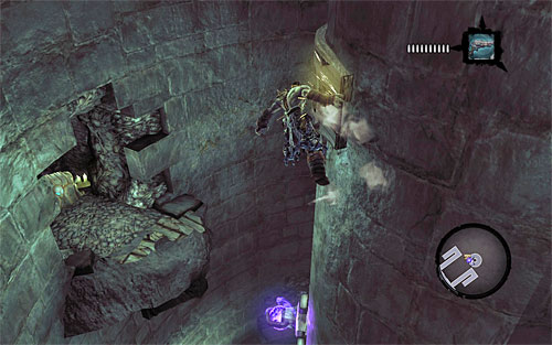 Go straight ahead and you'll reach a demolished staircase - Summon the Arena Champion (1) - The Toll of Kings - Darksiders II - Game Guide and Walkthrough