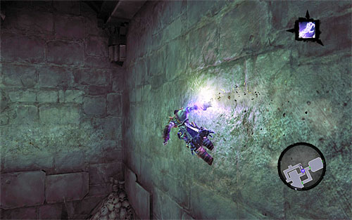 Take the previously mentioned eastern corridor, jumping on the right wall and bouncing off it after reaching the corner - Summon the Arena Champion (1) - The Toll of Kings - Darksiders II - Game Guide and Walkthrough