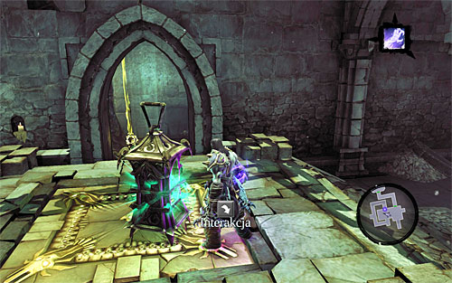 Notice that the second explosion has uncovered a lantern - catch it using Death Grip - Summon the Arena Champion (1) - The Toll of Kings - Darksiders II - Game Guide and Walkthrough