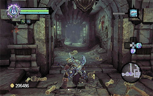 A group of Skeletons will spawn nearby, but more importantly, the game has unlocked a new east passageway (the above screen) - Summon the Arena Champion (1) - The Toll of Kings - Darksiders II - Game Guide and Walkthrough