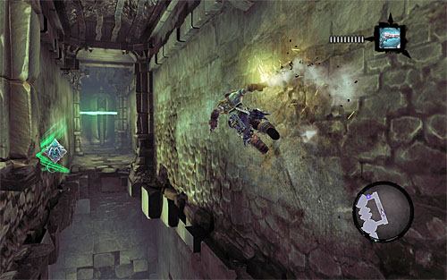 Again, take the north corridor, but don't pick up any new shadowbombs this time, just wall-run - Summon the Arena Champion (2) - The Toll of Kings - Darksiders II - Game Guide and Walkthrough