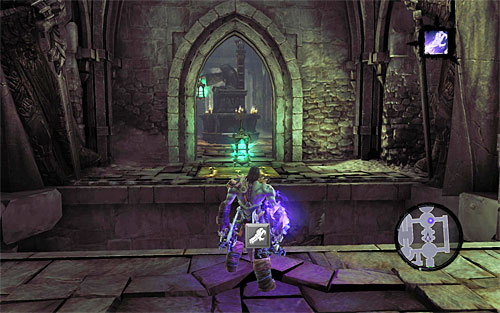 You now need to go back to the first statue with the active lantern, so once again take the north corridor and wall-run - Summon the Arena Champion (2) - The Toll of Kings - Darksiders II - Game Guide and Walkthrough
