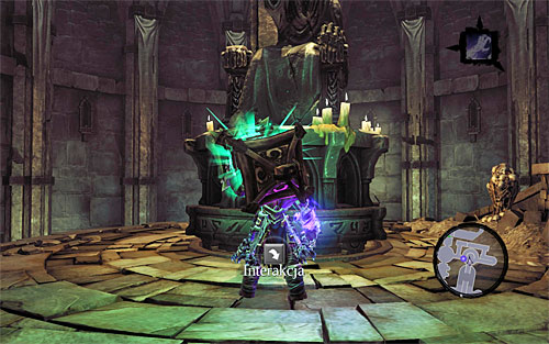 Take the lantern to the statue and rotate it left so that it unlocked the passage to the south corridor again - Summon the Arena Champion (2) - The Toll of Kings - Darksiders II - Game Guide and Walkthrough