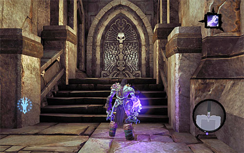 Same as before, approach the altar and use Death Grip to place the second Stone on it - Summon the Arena Champion (2) - The Toll of Kings - Darksiders II - Game Guide and Walkthrough