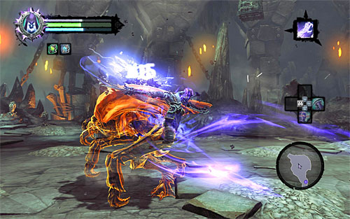 I recommend attacking the Scarab right after each jump, using Death Grip to get close to it in an instant - Summon the Arena Champion (2) - The Toll of Kings - Darksiders II - Game Guide and Walkthrough