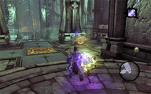 Move to where the screen shows, which is near the throne - Summon the Arena Champion (2) - The Toll of Kings - Darksiders II - Game Guide and Walkthrough