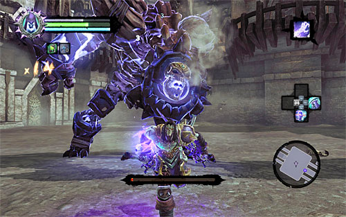 The last FOURTH STAGE of the battle involves another variety of whip attacks, but you should be quite familiar with them by now - Boss 8 - Gnashor - The Toll of Kings - Darksiders II - Game Guide and Walkthrough