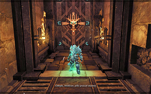 Now, go back to the chamber with the lift and notice that striking the right crystals is an equivalent of choosing floors - Resurrect Phariseer (1) - Phariseer - Darksiders II - Game Guide and Walkthrough