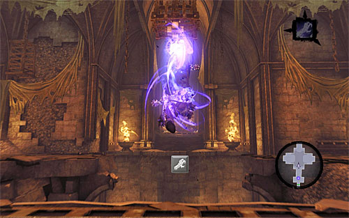 Right after detonating the shadowbomb, select Death Grip and wait until you can grab onto the first interactive handhold (the one that's gradually lowering) - Resurrect Phariseer (1) - Phariseer - Darksiders II - Game Guide and Walkthrough