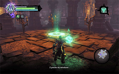 In the basement, locate a new summoning circle and use Interdiction to call the Dead Lord again - Finishing the quest - Phariseer - Darksiders II - Game Guide and Walkthrough