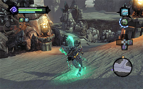Go back down, summon the horse and head east - Find the Judicator's Tomb - Judicator - Darksiders II - Game Guide and Walkthrough
