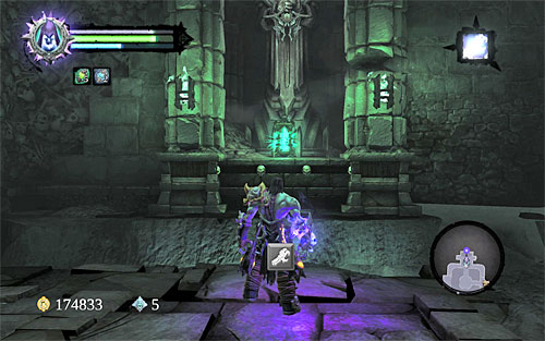 While you're there, look around for a chest hiding a Dungeon Map - Find the first Soul - Judicator - Darksiders II - Game Guide and Walkthrough