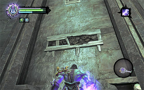 Move up the wall where shown - Find the first Soul - Judicator - Darksiders II - Game Guide and Walkthrough
