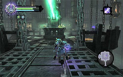 Afterwards, you'll need to return to the central area of the tomb, so jump off the upper platform anywhere you want and head back to the bottom of the tower - Bring the first Soul - Judicator - Darksiders II - Game Guide and Walkthrough