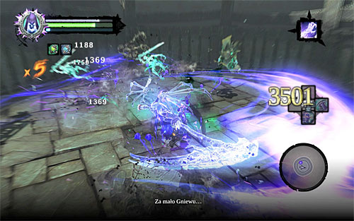 Unfortunately, taking the Soul leads to a battle which is made additionally uncomfortable given the small size of the battlefield - Find the first Soul - Judicator - Darksiders II - Game Guide and Walkthrough