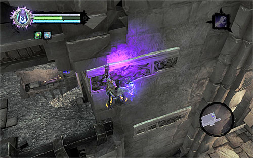 After taking both secrets, go back down and use the interactive handhold again - Find the second Soul (2) - Judicator - Darksiders II - Game Guide and Walkthrough