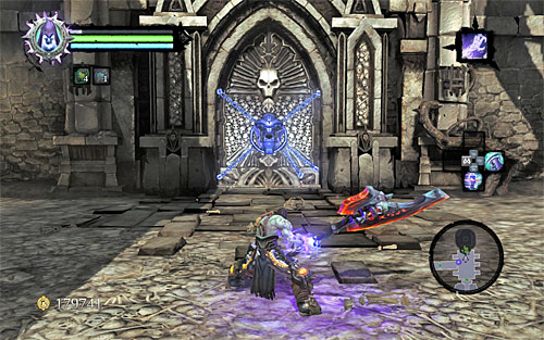 Backtrack to the previous room (the one with the Dead Lord) and jump down to the lower level - Find the second Soul (2) - Judicator - Darksiders II - Game Guide and Walkthrough