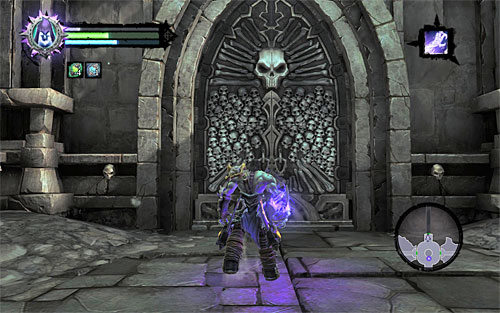Begin by going through the newly unlocked passage (the above screen) leading to the last unexplored area of the tomb - Find the last Soul - Judicator - Darksiders II - Game Guide and Walkthrough