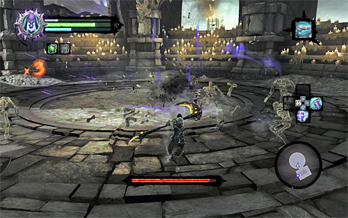 Fighting the Bone Keeper is much similar to fighting Construct Sentinels in the previous chapters of the game - Boss 11 - Bone Keeper - Judicator - Darksiders II - Game Guide and Walkthrough