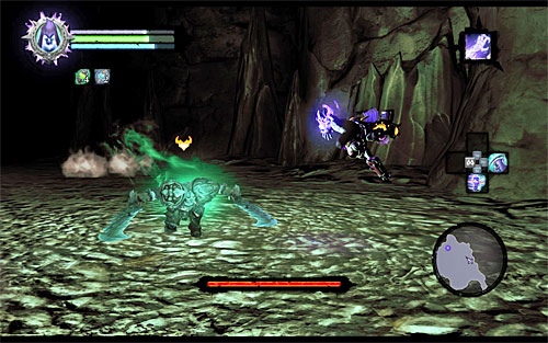 The battle has two separate bosses cooperating with each other, but Basileus himself will attack you first - Boss 13, 14 - Basileus, Achidna - Basileus - Darksiders II - Game Guide and Walkthrough