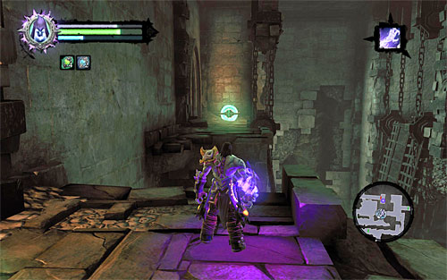 Collect the dropped loot and go through the newly unlocked west door, following a linear path - Survive the Psychameron (2) - Basileus - Darksiders II - Game Guide and Walkthrough
