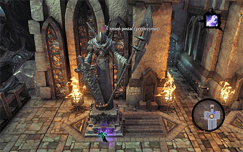 Grab onto the statute and move it to the left as far as you can (the above screenshot) - Go to The City of the Dead - The City of the Dead - Darksiders II - Game Guide and Walkthrough