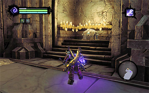 Start the exploration of the location by entering a large building - Explore the City of the Dead - beginning - The City of the Dead - Darksiders II - Game Guide and Walkthrough