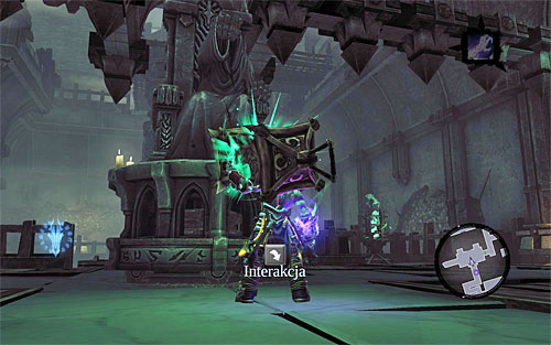 Enter the room that you have already explored, but this time, focus on mounting the lantern on the statue (the above screenshot) - Explore the City of the Dead - return to the western part - The City of the Dead - Darksiders II - Game Guide and Walkthrough