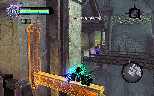 Terminate soul split and activate it again (the point of this is to summon the half of the soul that you used for interaction with the switch) - Explore the City of the Dead - return to the western part - The City of the Dead - Darksiders II - Game Guide and Walkthrough