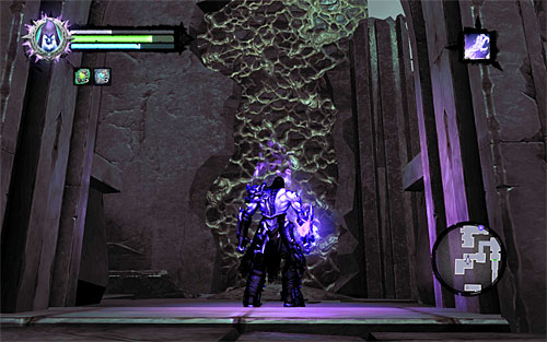 Stay in the southern part of the location and find the creeper shown in the above screenshot - Explore the City of the Dead - return to the western part - The City of the Dead - Darksiders II - Game Guide and Walkthrough