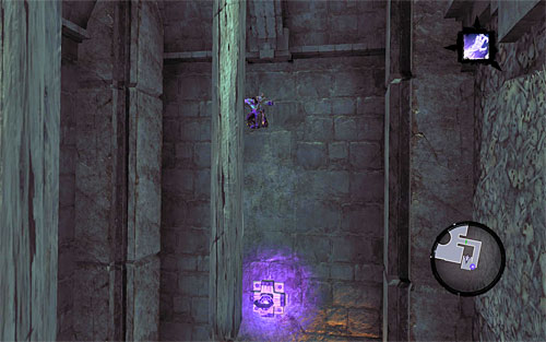 After you catch on to the interactive catch, let the player character perform additional vertical wall run, and only after that, bounce off the wall, and catch onto the vertical wooden pole (the above screenshot) - Explore the City of the Dead - upper levels (1) - The City of the Dead - Darksiders II - Game Guide and Walkthrough