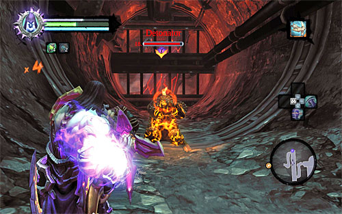 Go south and choose the newly opened passageway - Find the second part of the Rod (1) - The Rod of Arafel - Darksiders II - Game Guide and Walkthrough