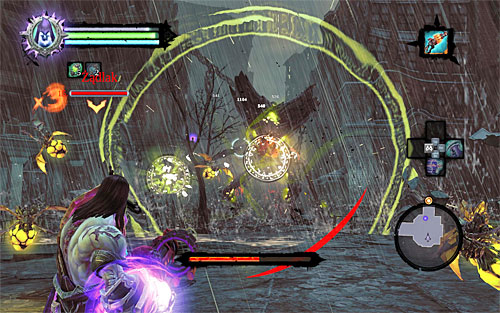 The other of the boss's ranged attacks is a sonic wave - Boss 16 - Nhoss - The Rod of Arafel - Darksiders II - Game Guide and Walkthrough