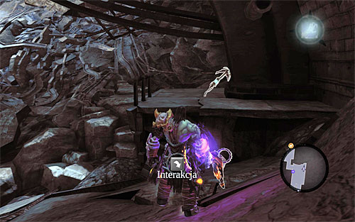 Get rid of another group of monsters, including an exploder, and stop in the spot shown in the above screenshot - Find the second part of the Rod (2) - The Rod of Arafel - Darksiders II - Game Guide and Walkthrough