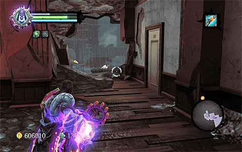 After you kill the hellguard, use the holes shown in the above screenshot - Return to the Crystal Spire - The Rod of Arafel - Darksiders II - Game Guide and Walkthrough