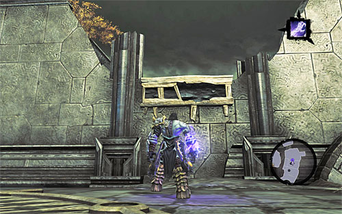 Go straight ahead and use the interactive edges ahead of you, to return to the upper level of the explored area - Find the Scribe - eastern part of the Citadel (1) - Stains of Heresy - Darksiders II - Game Guide and Walkthrough