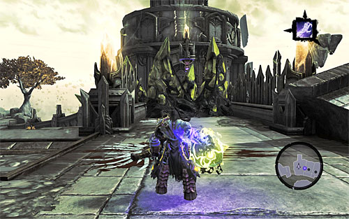 Backtrack to the place where you obtained the shadowbombs and get yet another one - Find the Scribe - eastern part of the Citadel (1) - Stains of Heresy - Darksiders II - Game Guide and Walkthrough